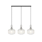 NLK05859 Acme 3 Light Linear Pendant Polished Nickel Matt Black