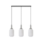 NLK05879 Acme 3 Light Linear Pendant Polished Nickel Matt Black
