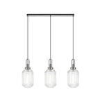 NLK05889 Acme 3 Light Linear Pendant Polished Nickel Matt Black