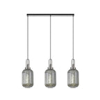 NLK05899 Acme 3 Light Linear Pendant Polished Nickel Matt Black