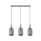 NLK05899 Acme 3 Light Linear Pendant Polished Nickel Matt Black