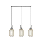 NLK05909 Acme 3 Light Linear Pendant Polished Nickel Matt Black