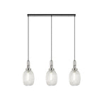 NLK05919 Acme 3 Light Linear Pendant Polished Nickel Matt Black