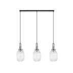 NLK05919 Acme 3 Light Linear Pendant Polished Nickel Matt Black