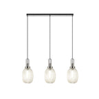 NLK05939 Acme 3 Light Linear Pendant Polished Nickel Matt Black