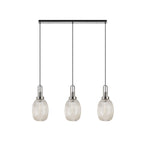 NLK05939 Acme 3 Light Linear Pendant Polished Nickel Matt Black