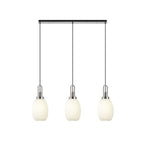 NLK05949 Acme 3 Light Linear Pendant Polished Nickel Matt Black