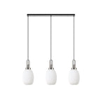 NLK05949 Acme 3 Light Linear Pendant Polished Nickel Matt Black