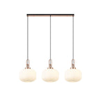 NLK05979 Amsterdam 3 Light Linear Pendant Copper Matt Black
