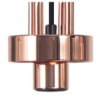 NLK05989 Amsterdam 3 Light Linear Pendant Copper Matt Black
