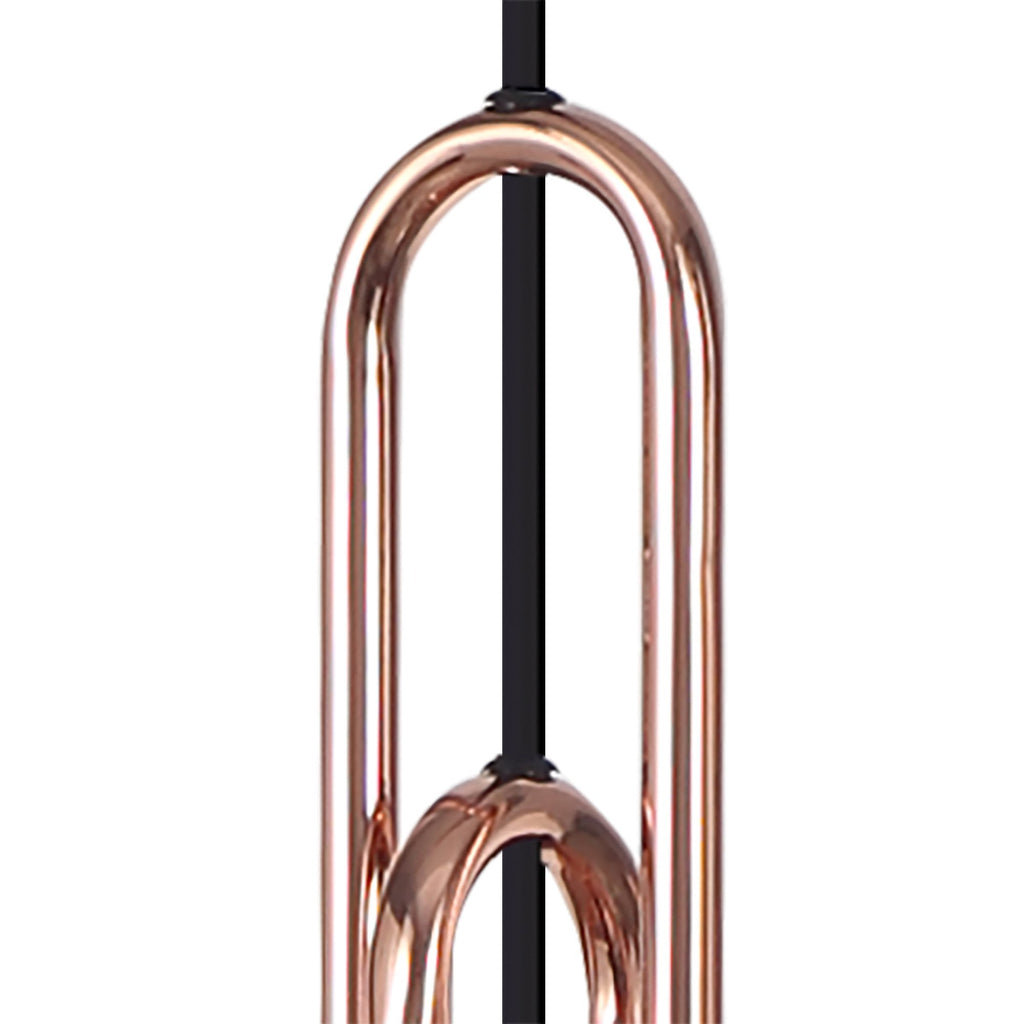 NLK06069 Amsterdam 3 Light Linear Pendant Copper Matt Black