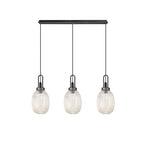 NLK06069 Amsterdam 3 Light Linear Pendant Copper Matt Black