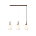 NLK06079 Amsterdam 3 Light Linear Pendant Copper Matt Black