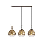 NLK06089 Acme 3 Light Linear Pendant Brass Gold Matt Black