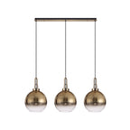 NLK06089 Acme 3 Light Linear Pendant Brass Gold Matt Black