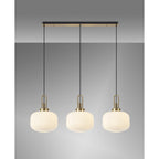 NLK06109 Acme 3 Light Linear Pendant Brass Gold Matt Black