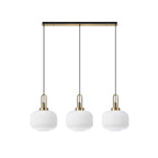 NLK06109 Acme 3 Light Linear Pendant Brass Gold Matt Black