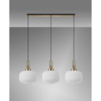NLK06109 Acme 3 Light Linear Pendant Brass Gold Matt Black