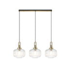 NLK06119 Acme 3 Light Linear Pendant Brass Gold Matt Black