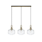 NLK06119 Acme 3 Light Linear Pendant Brass Gold Matt Black