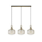 NLK06129 Acme 3 Light Linear Pendant Brass Gold Matt Black