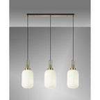 NLK06139 Acme 3 Light Linear Pendant Brass Gold Matt Black