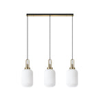 NLK06139 Acme 3 Light Linear Pendant Brass Gold Matt Black