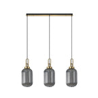 NLK06159 Acme 3 Light Linear Pendant Brass Gold Matt Black
