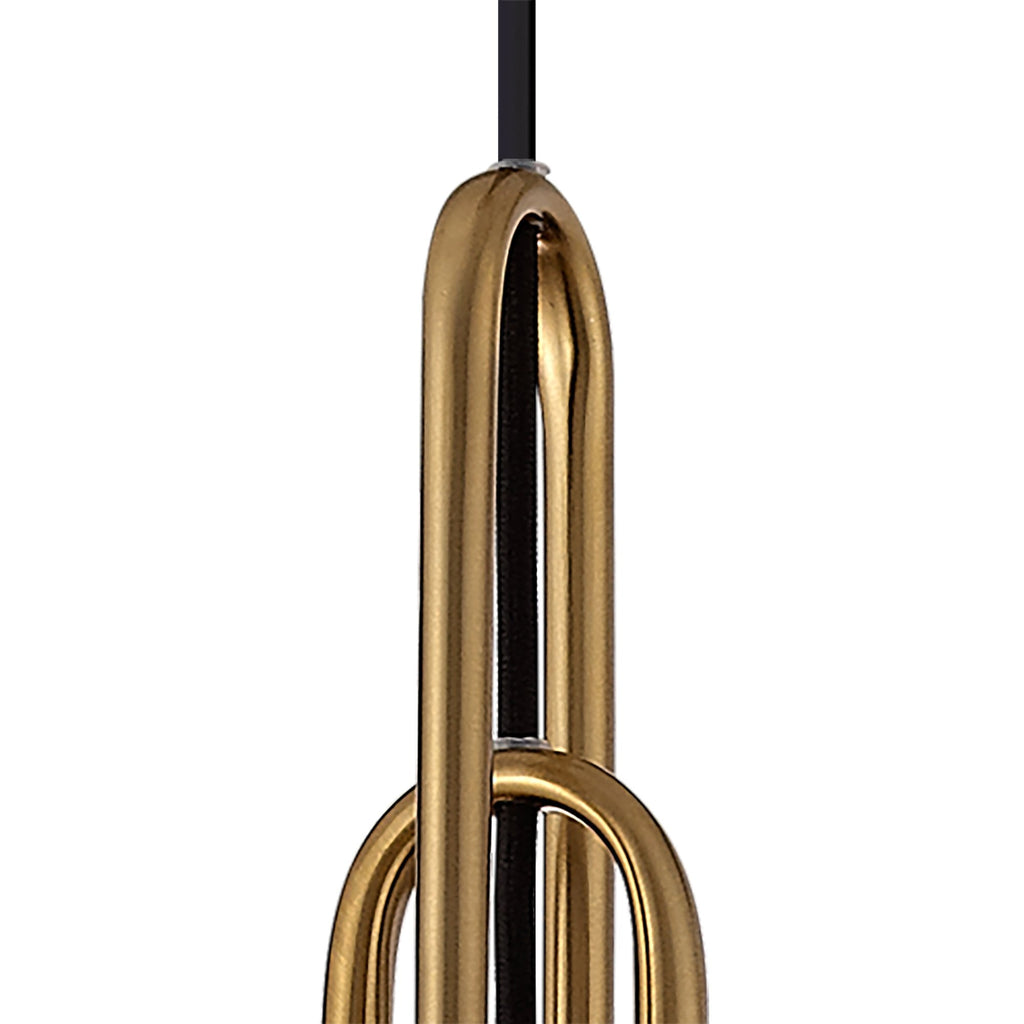NLK06159 Acme 3 Light Linear Pendant Brass Gold Matt Black