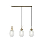 NLK06179 Acme 3 Light Linear Pendant Brass Gold Matt Black