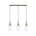NLK06179 Acme 3 Light Linear Pendant Brass Gold Matt Black