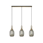 NLK06189 Acme 3 Light Linear Pendant Brass Gold Matt Black
