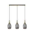 NLK06189 Acme 3 Light Linear Pendant Brass Gold Matt Black