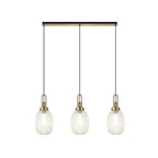 NLK06199 Acme 3 Light Linear Pendant Brass Gold Matt Black