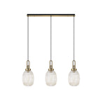 NLK06199 Acme 3 Light Linear Pendant Brass Gold Matt Black