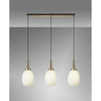 NLK06209 Acme 3 Light Linear Pendant Brass Gold Matt Black