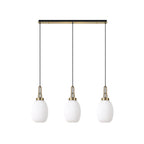 NLK06209 Acme 3 Light Linear Pendant Brass Gold Matt Black
