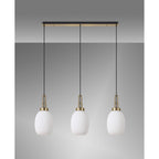 NLK06209 Acme 3 Light Linear Pendant Brass Gold Matt Black