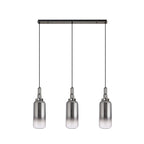 NLK06229 Acme 3 Light Linear Pendant Black Chrome Matt Black