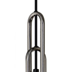 NLK06249 Acme 3 Light Linear Pendant Black Chrome Matt Black