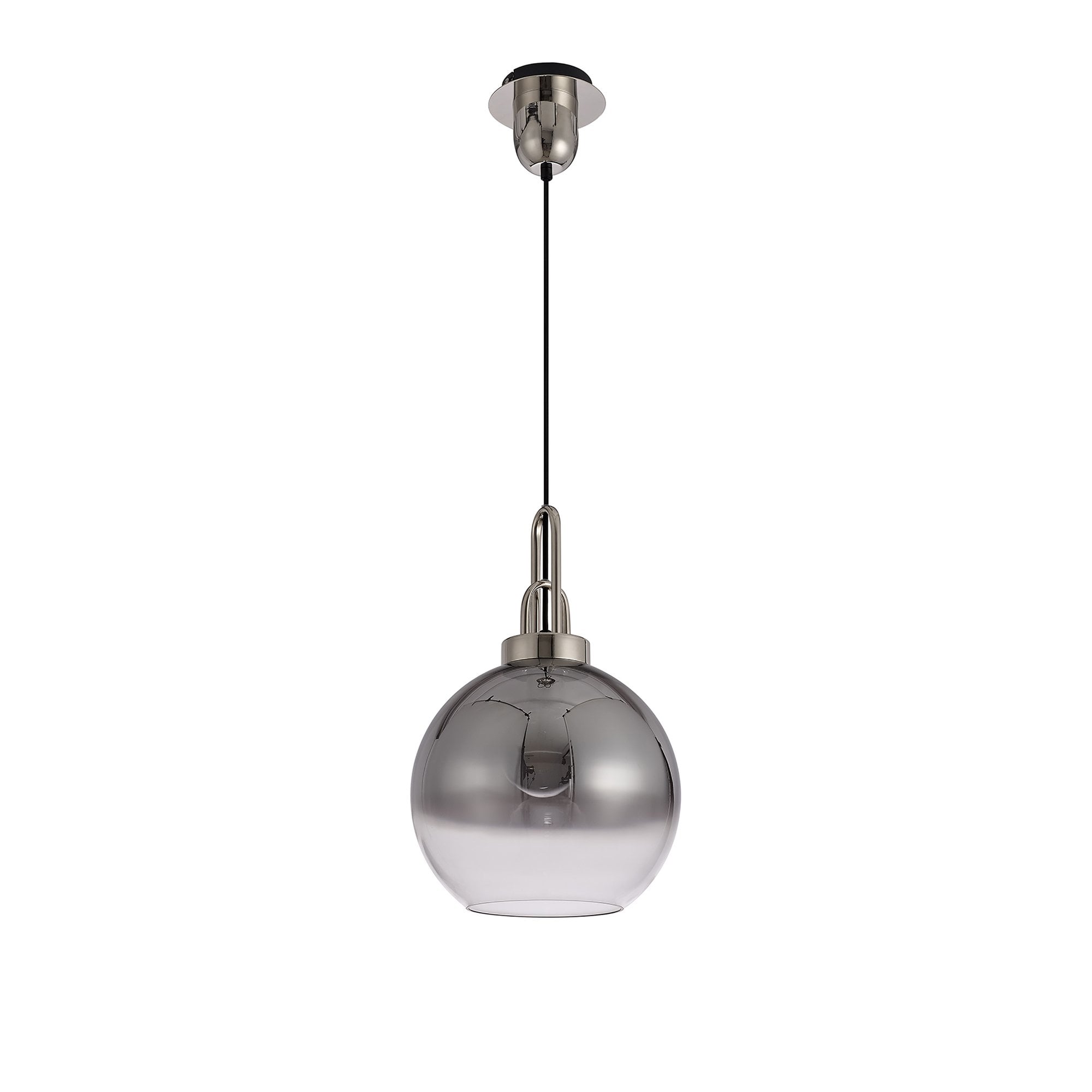 NLK06259 Acme 4 Light Linear Pendant Polished Nickel Matt Black