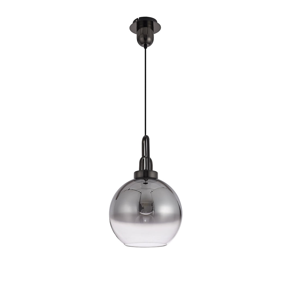 NLK06259 Acme 4 Light Linear Pendant Polished Nickel Matt Black