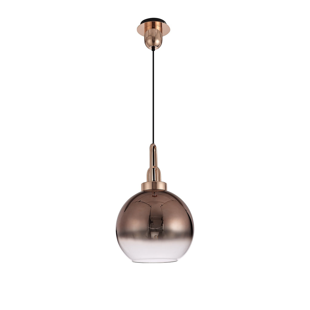 NLK06279 Amsterdam 4 Light Linear Pendant Copper Matt Black
