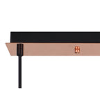 NLK06279 Amsterdam 4 Light Linear Pendant Copper Matt Black