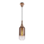 NLK06289 Amsterdam 4 Light Linear Pendant Copper Matt Black