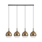 NLK06299 Acme 4 Light Linear Pendant Brass Gold Matt Black