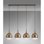 NLK06299 Acme 4 Light Linear Pendant Brass Gold Matt Black