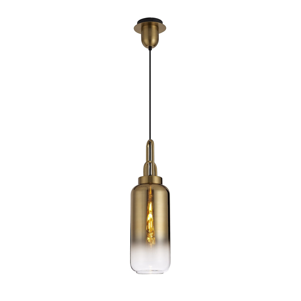 NLK06309 Acme 4 Light Linear Pendant Brass Gold Matt Black