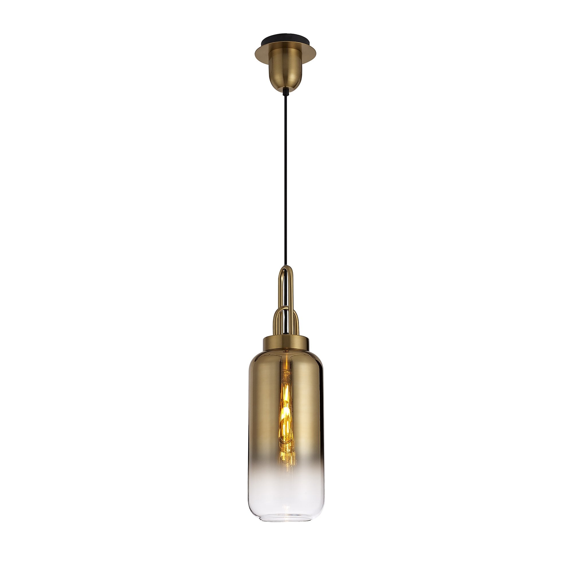 NLK06309 Acme 4 Light Linear Pendant Brass Gold Matt Black