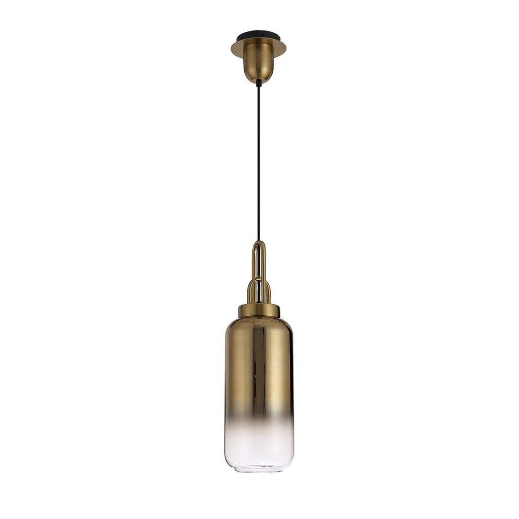 NLK06309 Acme 4 Light Linear Pendant Brass Gold Matt Black